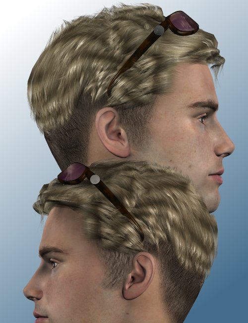 Sunny Delight Hairkit for Him by: Neftis3D, 3D Models by Daz 3D