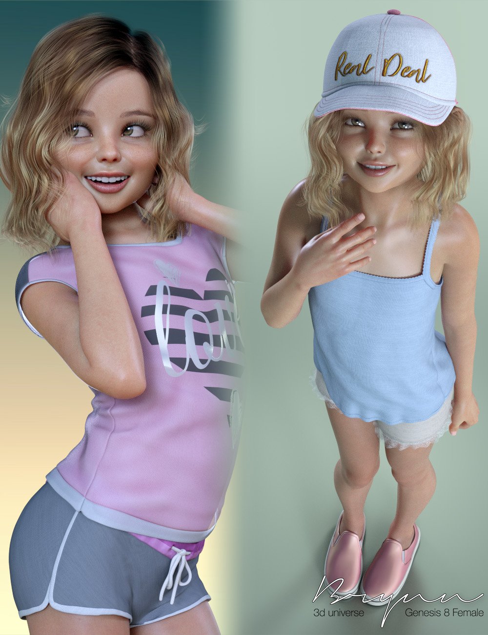 Brynn Bundle for Genesis 8 Female(s) by: 3D Universe, 3D Models by Daz 3D