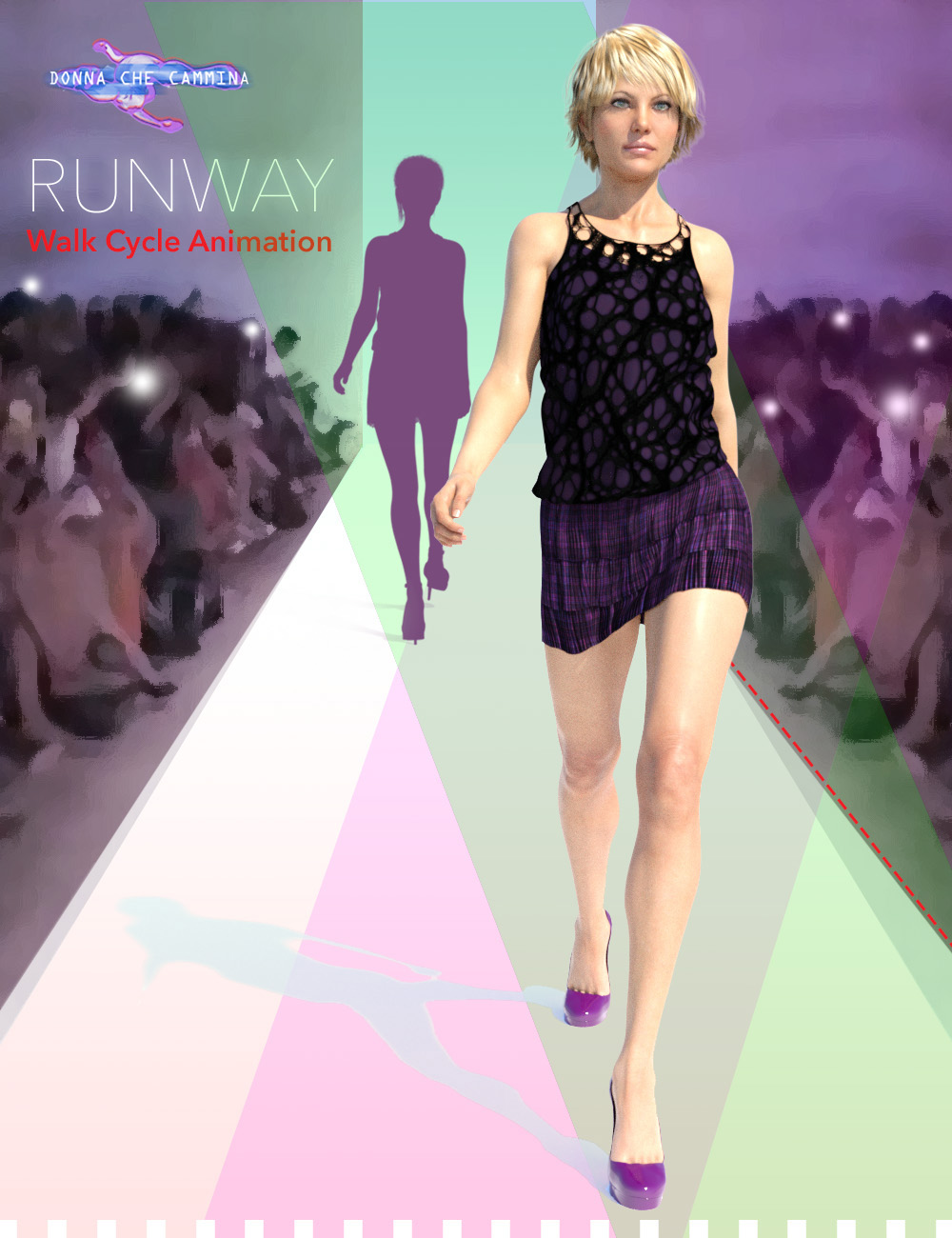 Runway Walk Cycle for Genesis 8 Female(s) MK3 by: Donna che cammina, 3D Models by Daz 3D