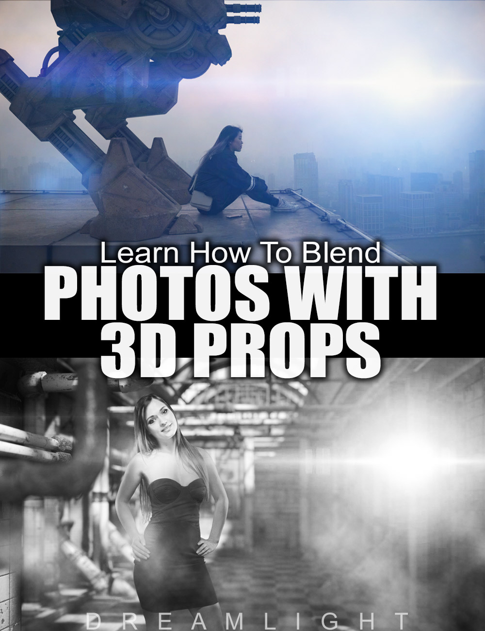 Learn How To Blend Photos With 3D Props by: Dreamlight, 3D Models by Daz 3D