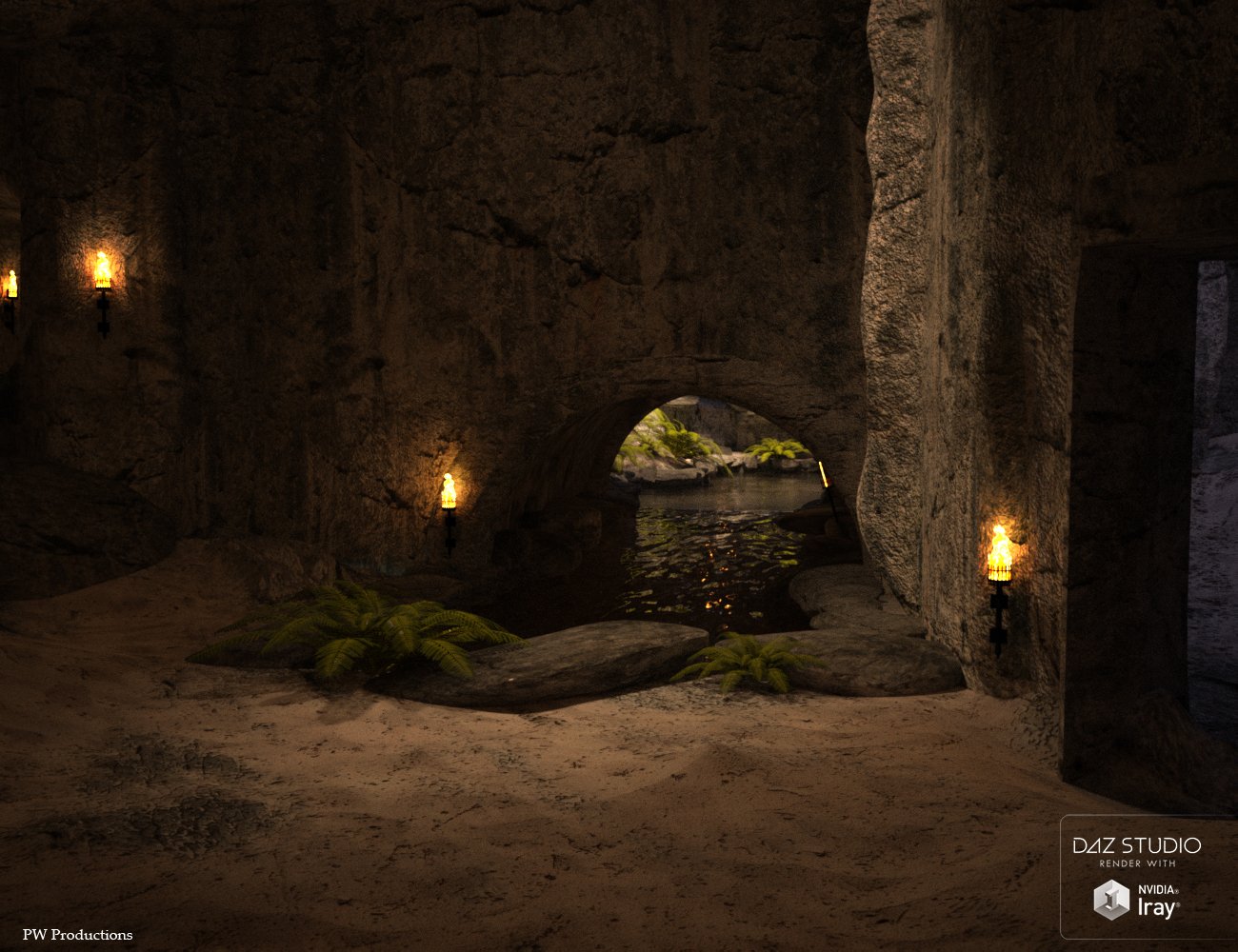 The Cave Island by: PW Productions, 3D Models by Daz 3D