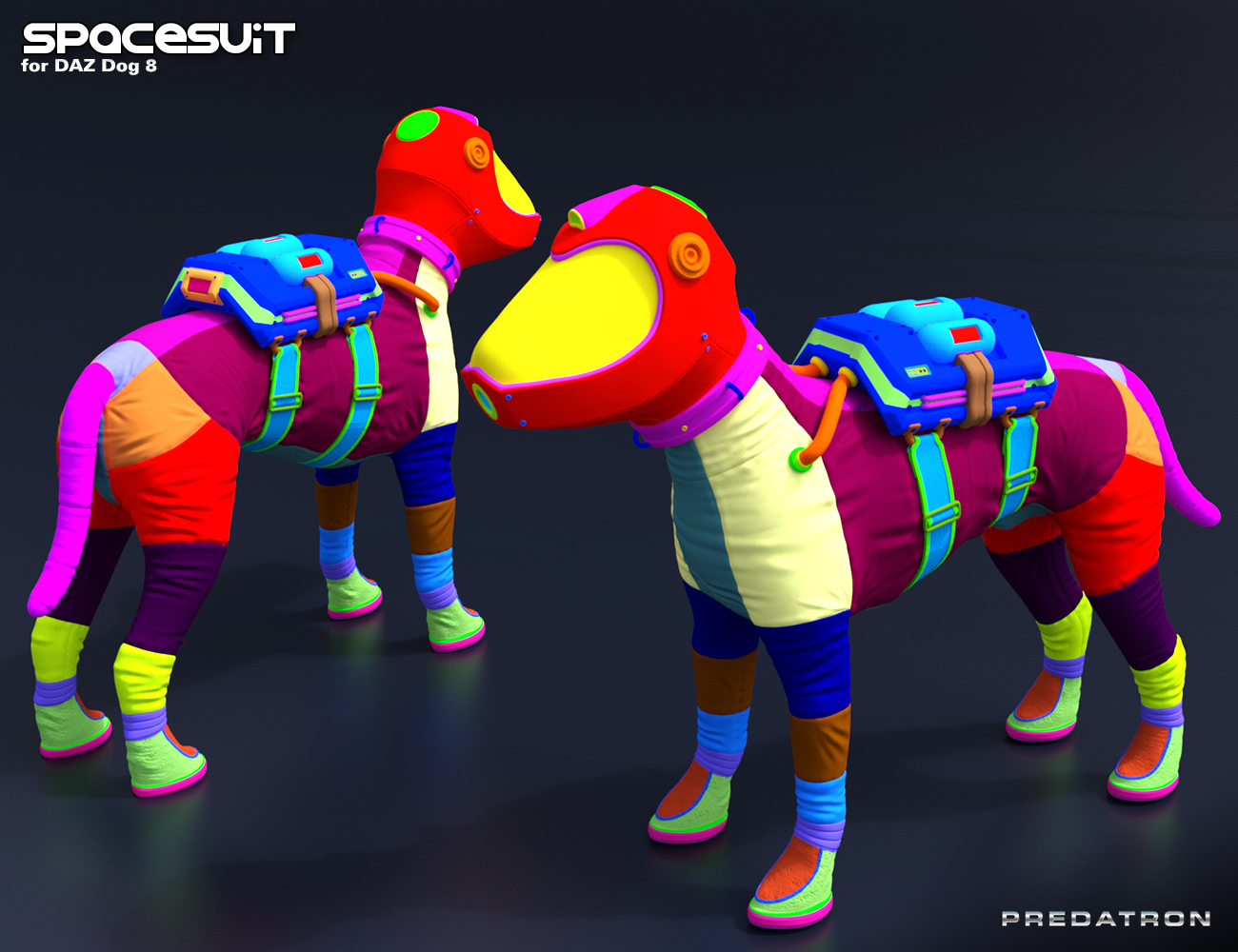 Spacesuit for Daz Dog 8 by: Predatron, 3D Models by Daz 3D