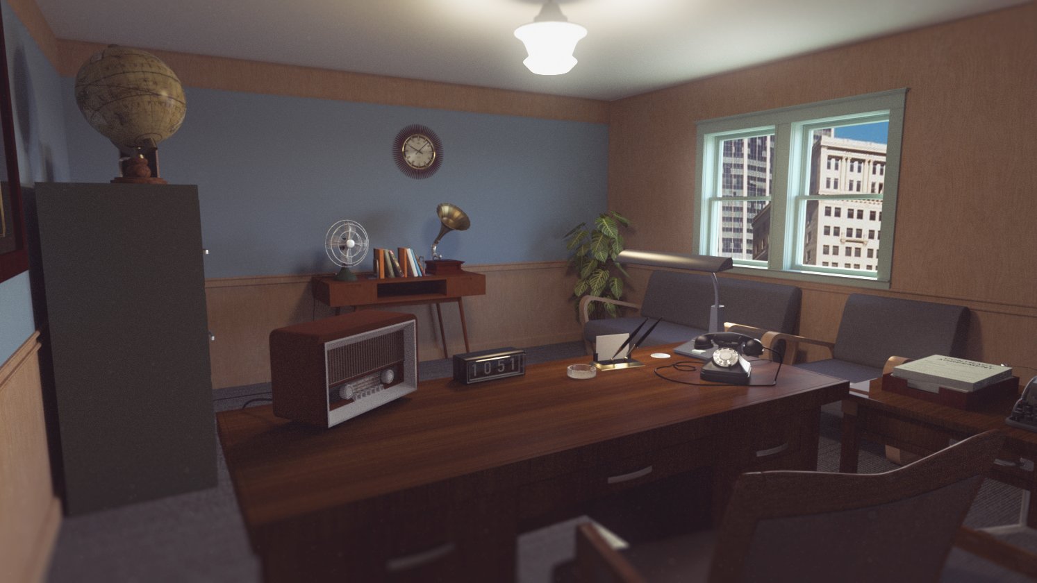 50's Office | Daz 3D