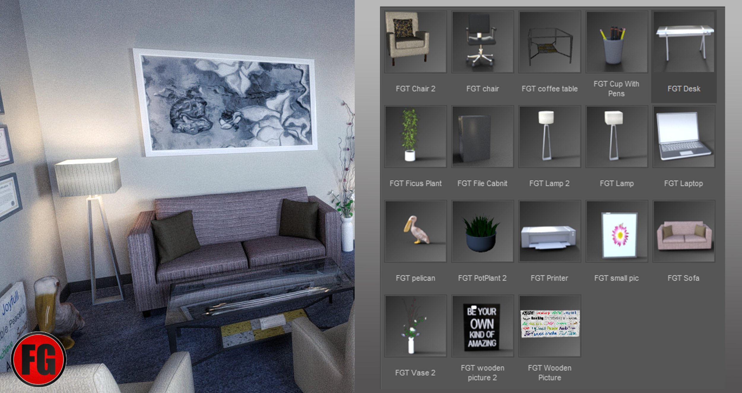 FG Therapy Room by: Fugazi1968, 3D Models by Daz 3D