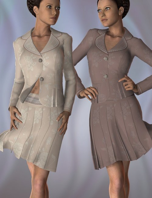 Classic Dressy 2 for V4 by: hongyu, 3D Models by Daz 3D