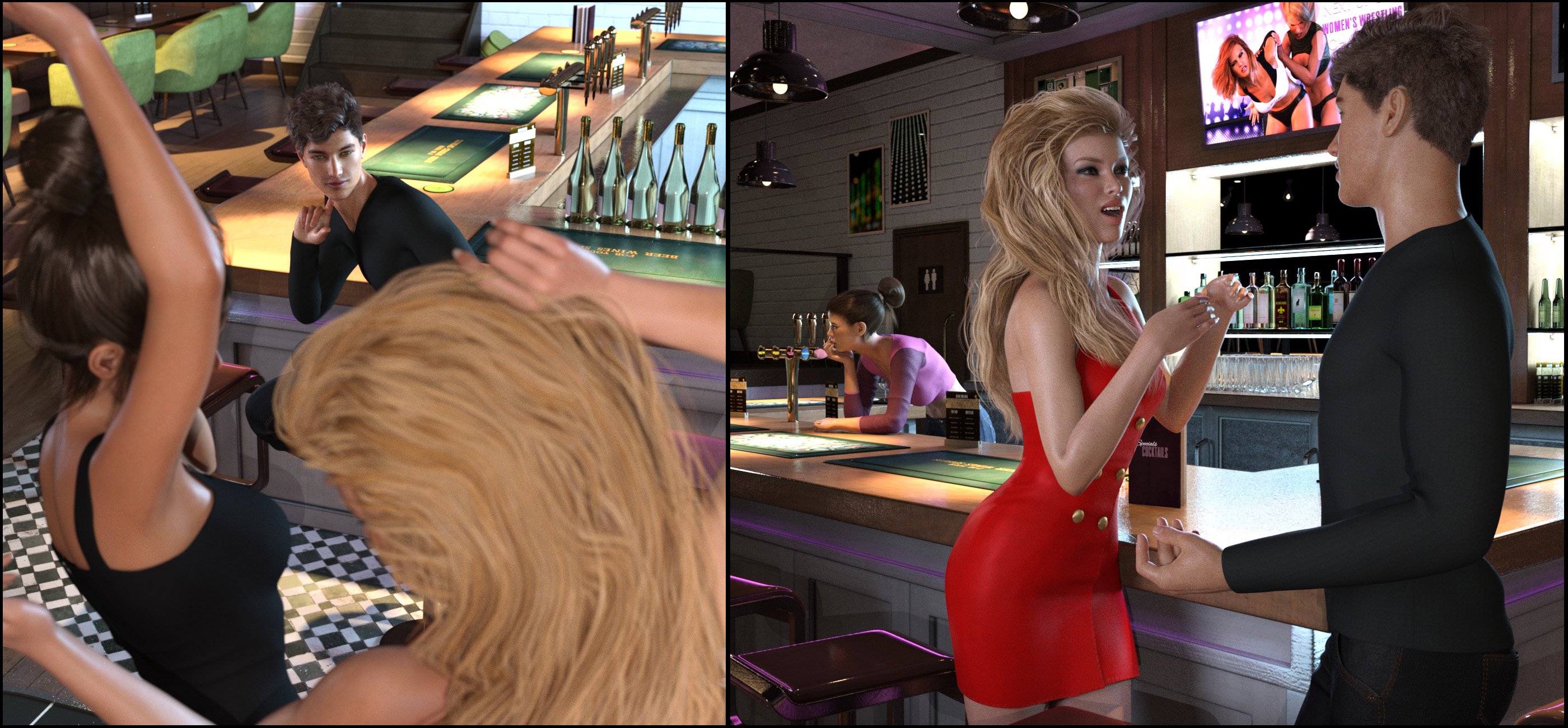Z 24 Hour Bar - Environment with Poses for Genesis 3 and 8 Z 24 Hour Bar - Environment with Poses for Genesis 3 and 8 by: Zeddicuss, 3D Models by Daz 3D