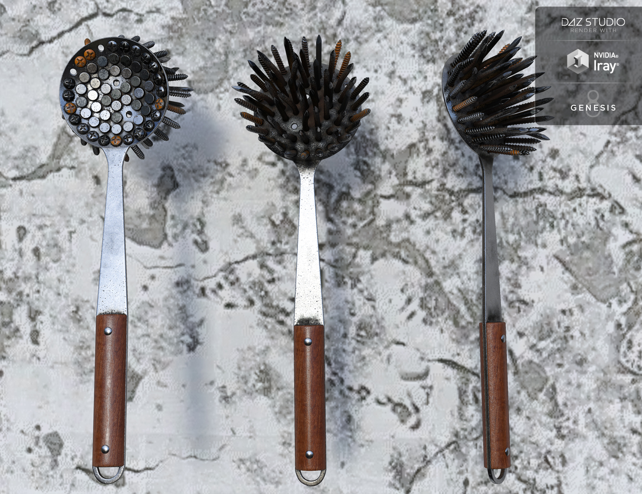 Kitchen Wasteland Weapons Kitchen Wasteland Weapons by: Rascal3D, 3D Models by Daz 3D