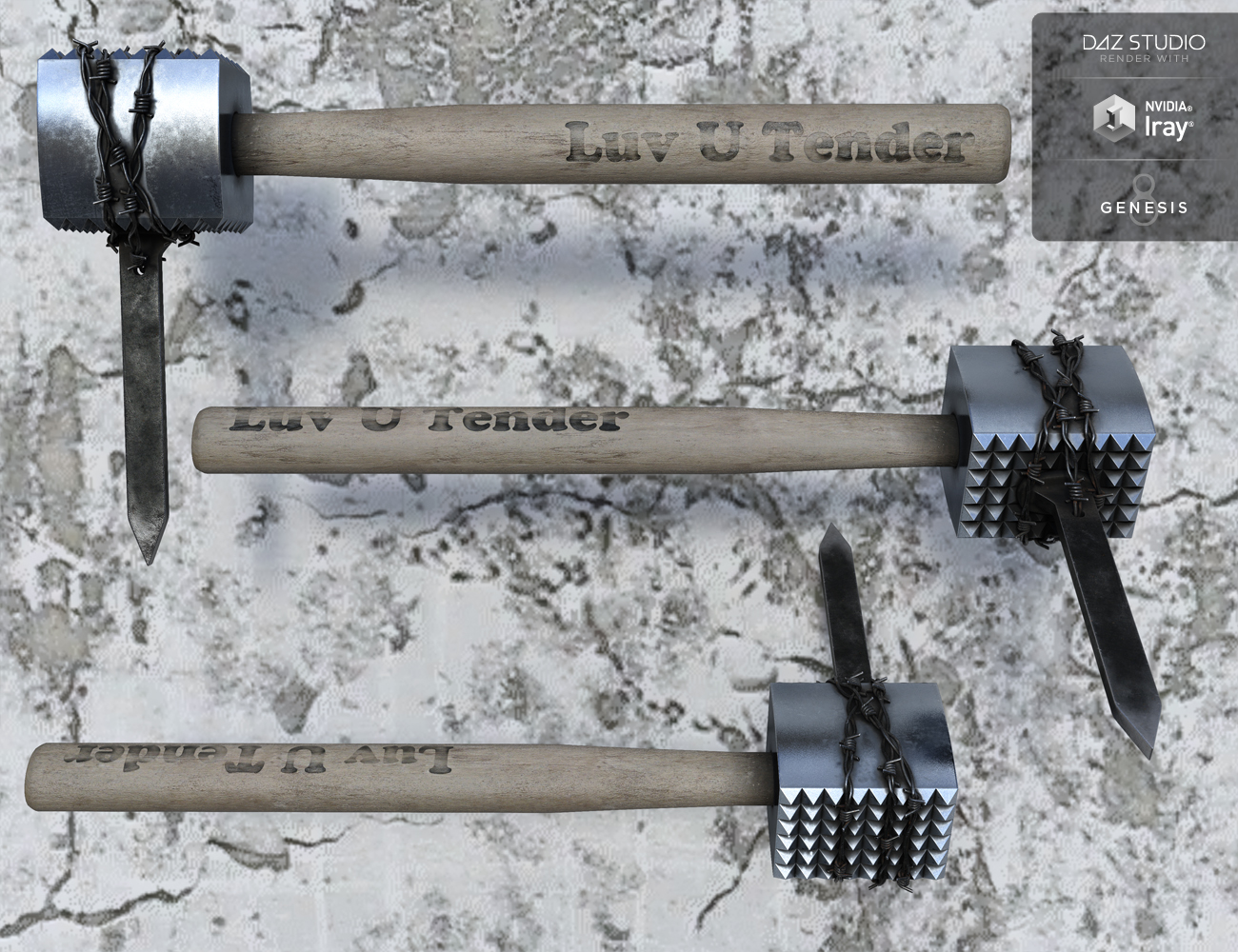 Kitchen Wasteland Weapons Kitchen Wasteland Weapons by: Rascal3D, 3D Models by Daz 3D
