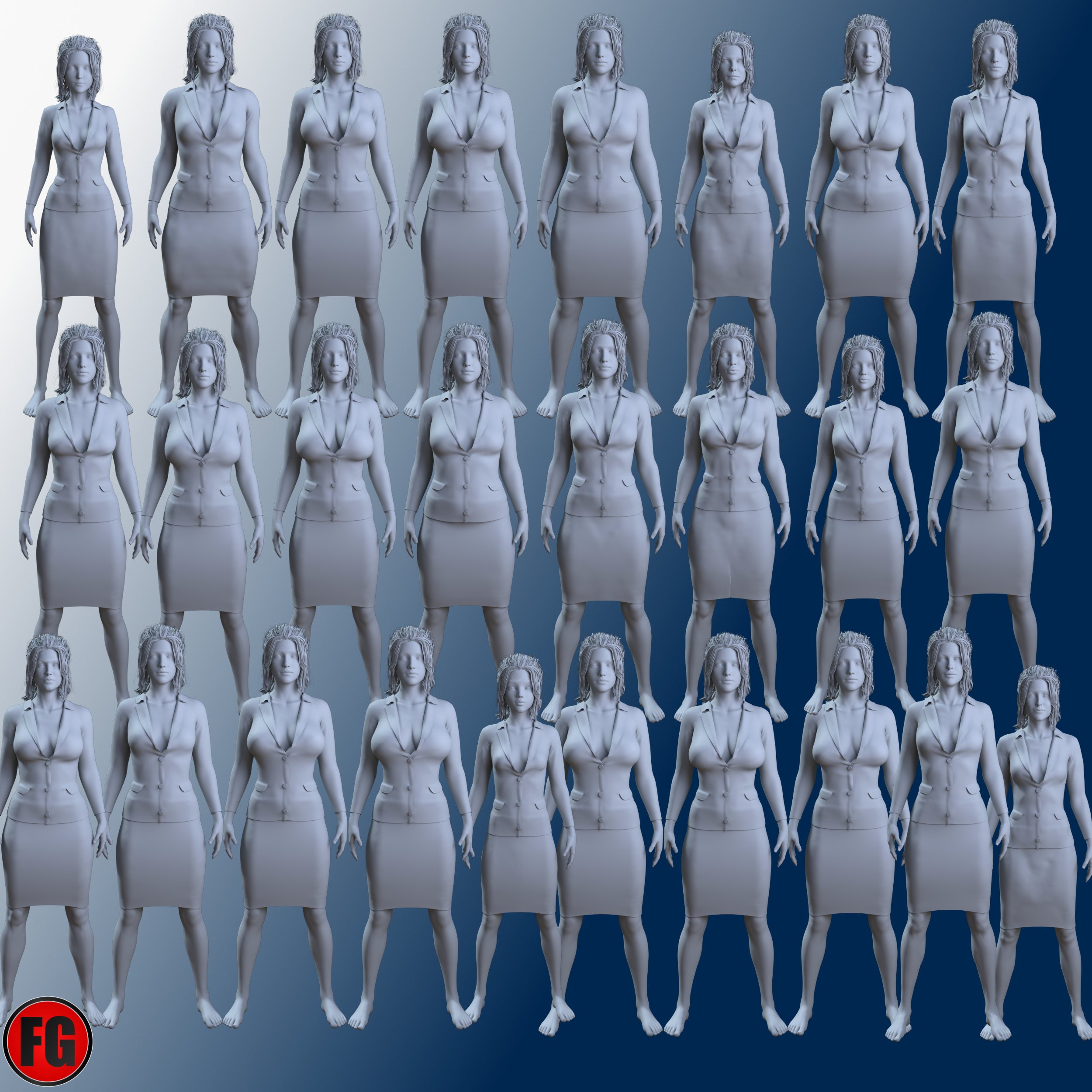 FG dForce Professional Suit for Genesis 8 Female(s) by: Fugazi1968, 3D Models by Daz 3D