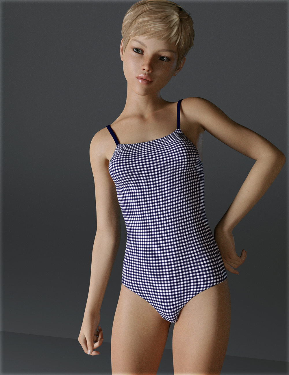 H&C One Piece Swimsuit for Genesis 8 Female(s) by: IH Kang, 3D Models by Daz 3D
