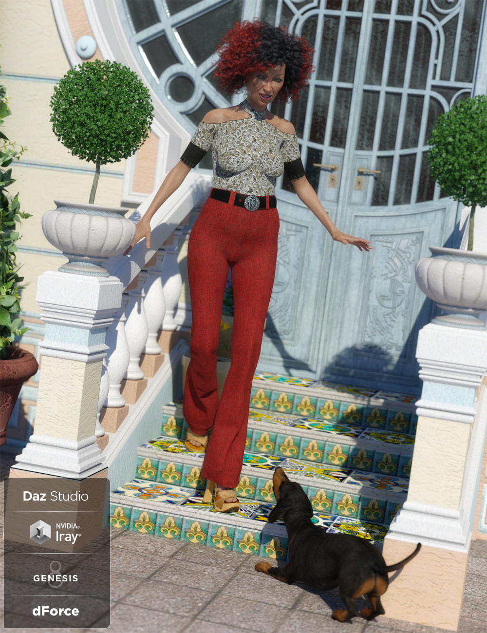 dForce Groovy Outfit Textures dForce Groovy Outfit Textures by: Shox-Design, 3D Models by Daz 3D