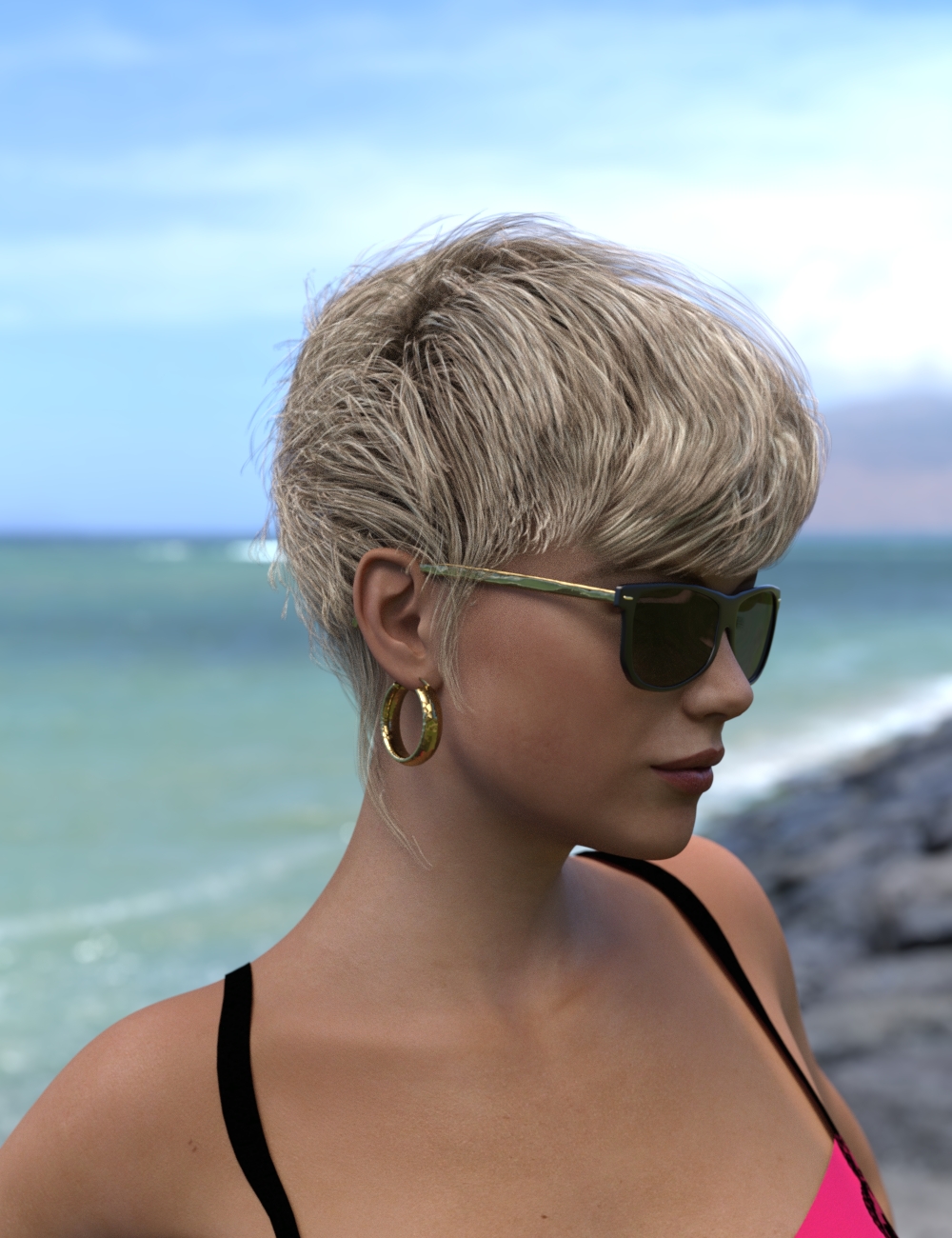 Azzuria Hairstyle for Genesis 3 and 8 Female(s) by: Neftis3D, 3D Models by Daz 3D