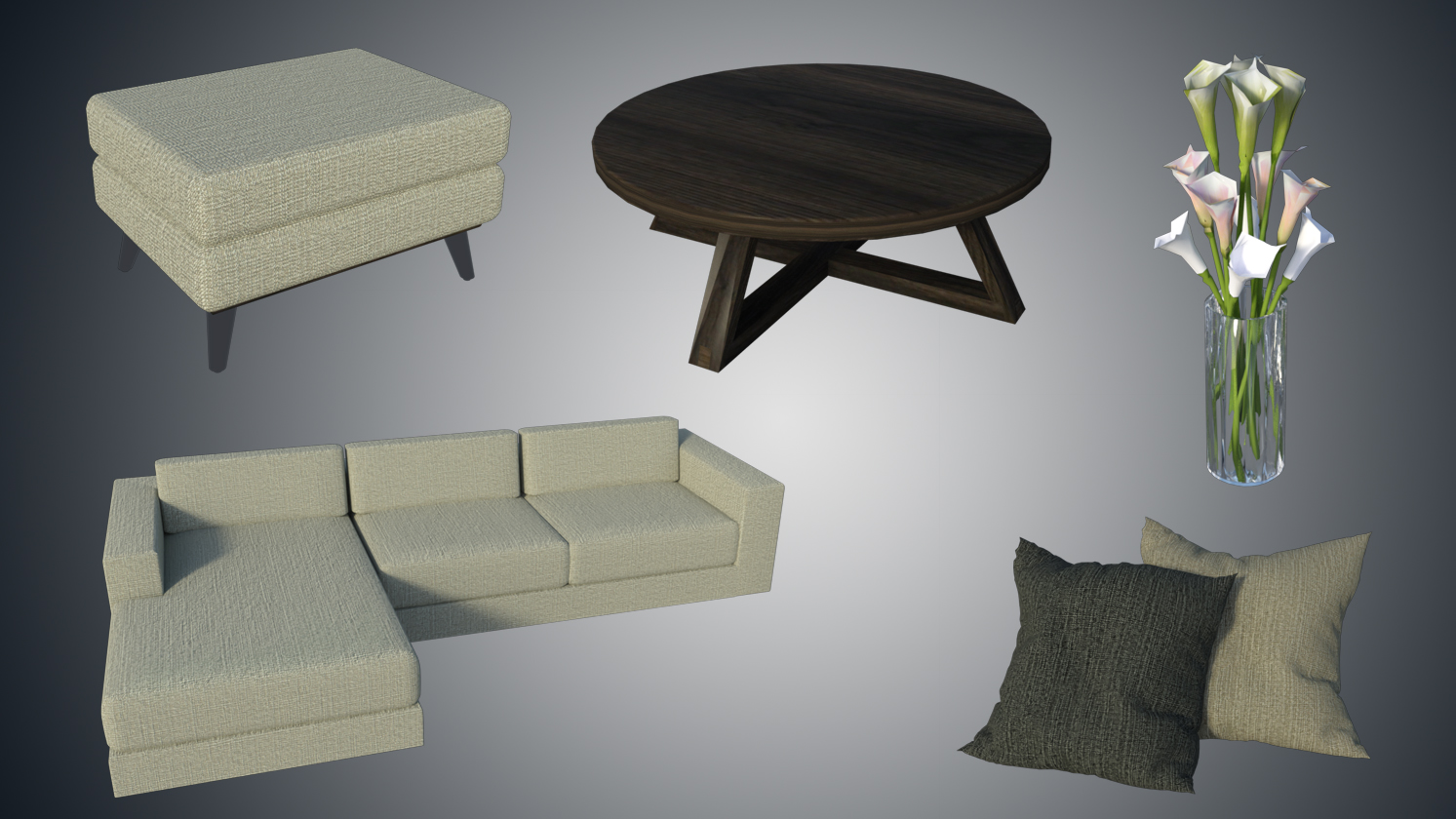 Summertime Living Room by: Digitallab3D, 3D Models by Daz 3D