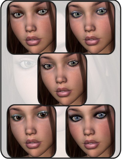 RM Oksana for V4 by: , 3D Models by Daz 3D