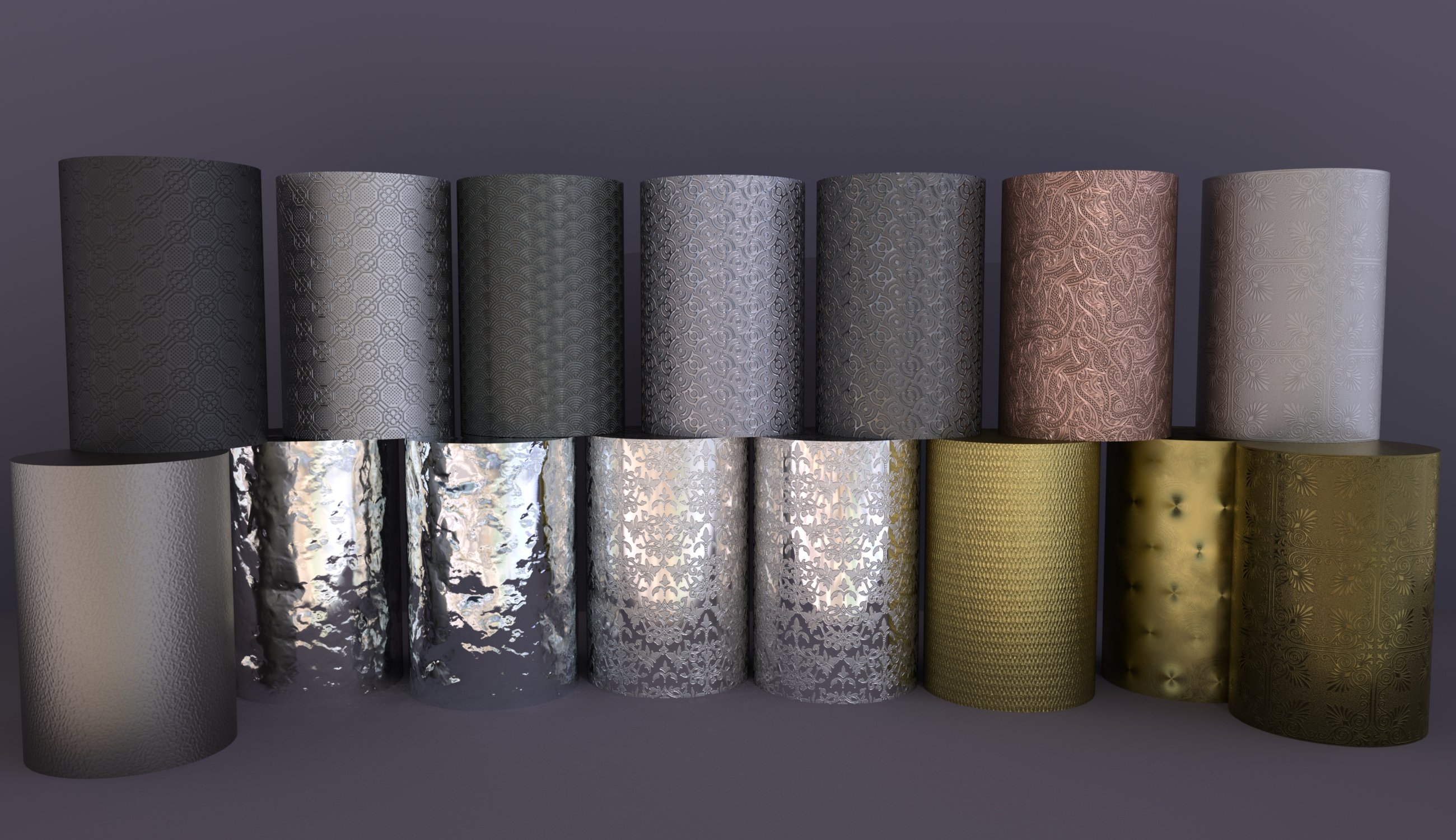 Fresh Metal Shaders for Iray Fresh Metal Shaders for Iray by: Khory, 3D Models by Daz 3D