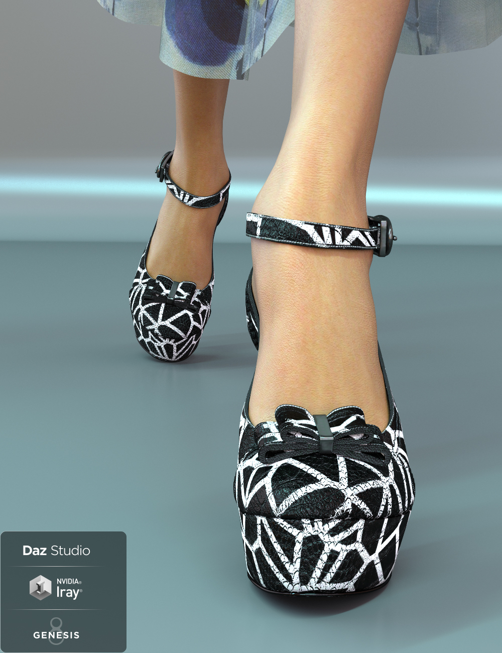 Jiwoo Platform Heels for Genesis 8 Female(s) by: chungdan, 3D Models by Daz 3D