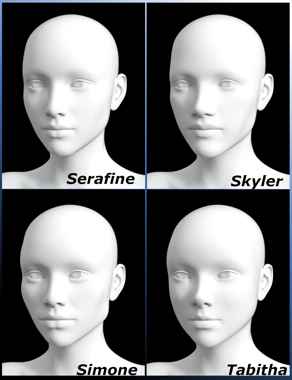 SY Beautiful Faces Genesis 8 Female SY Beautiful Faces Genesis 8 Female by: Sickleyield, 3D Models by Daz 3D