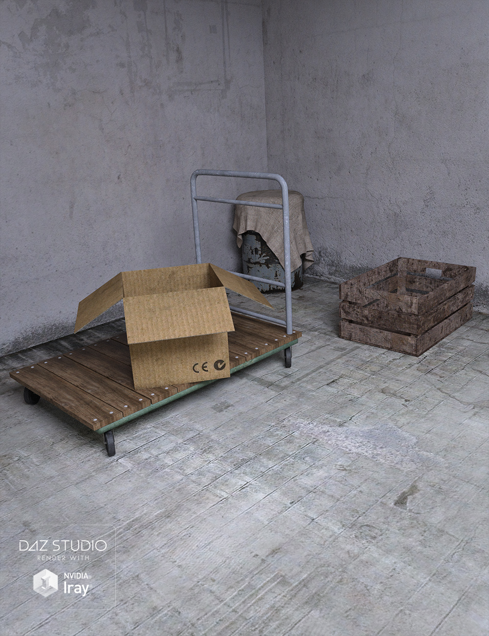 Industrial Room Interior and Props Industrial Room Interior and Props by: , 3D Models by Daz 3D