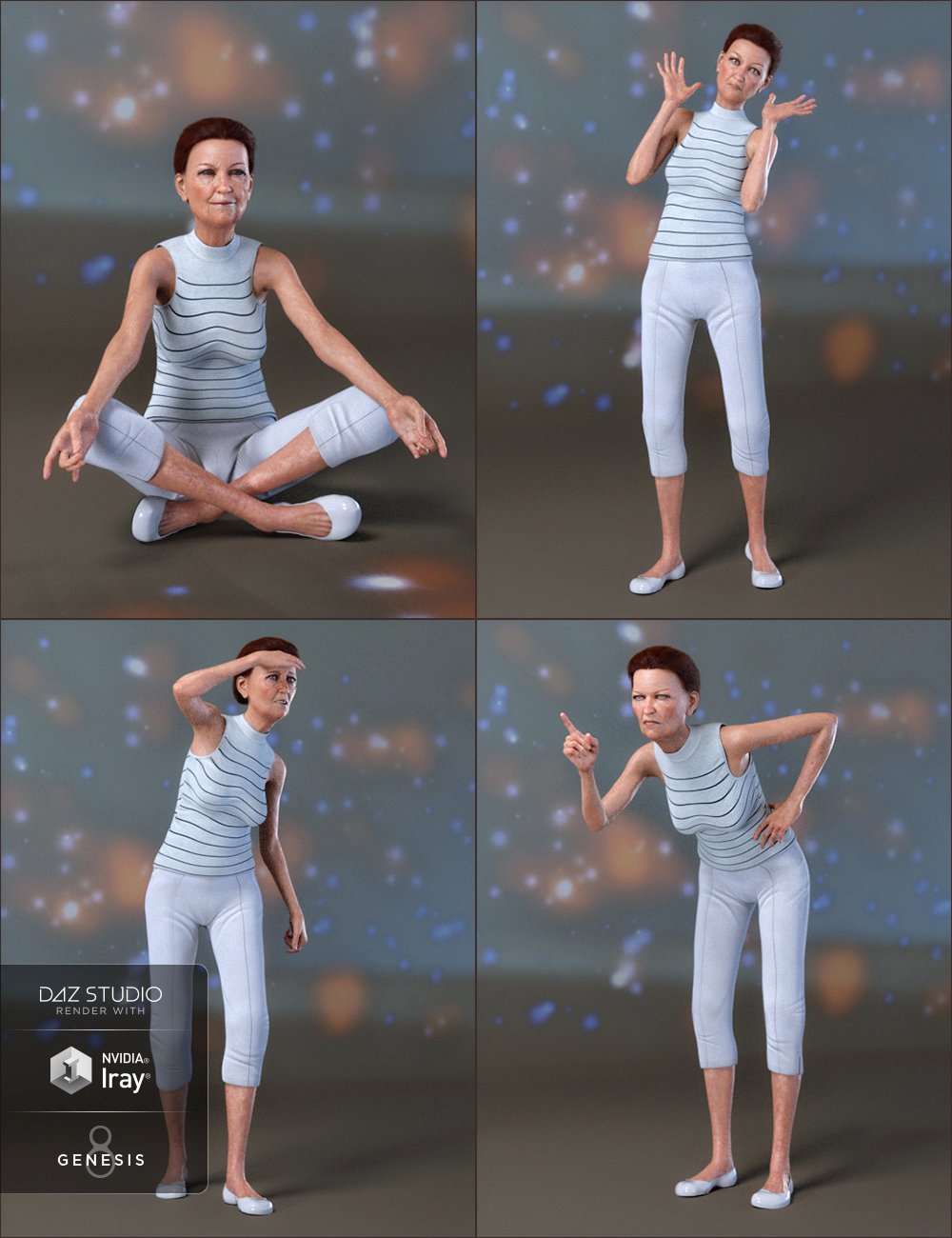 Spunky Poses and Expressions for Genesis 8 Female and Mabel 8 Spunky Poses and Expressions for Genesis 8 Female and Mabel 8 by: Capsces Digital Ink, 3D Models by Daz 3D