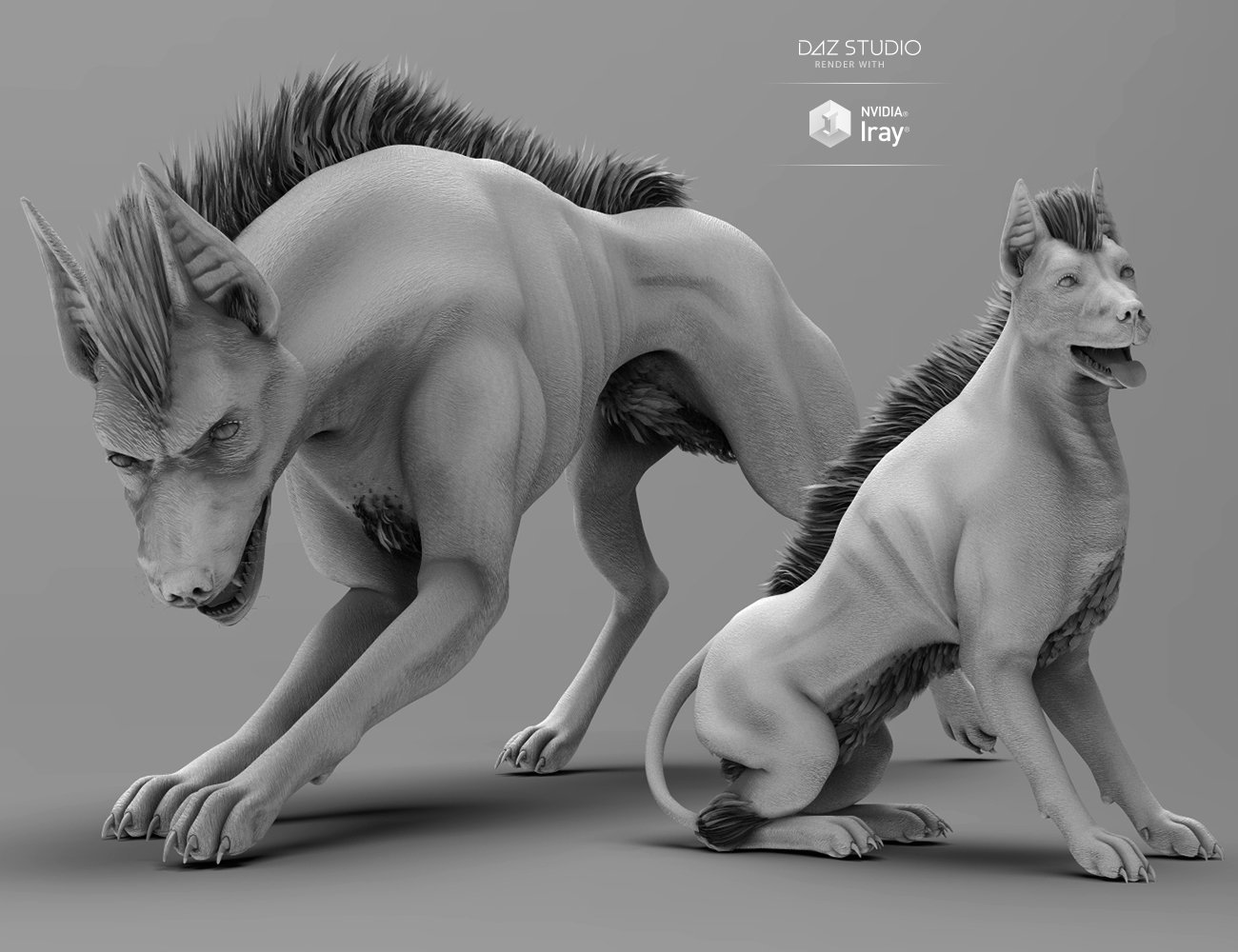 Anubis Hound for Daz Dog 8 by: midnight_stories, 3D Models by Daz 3D