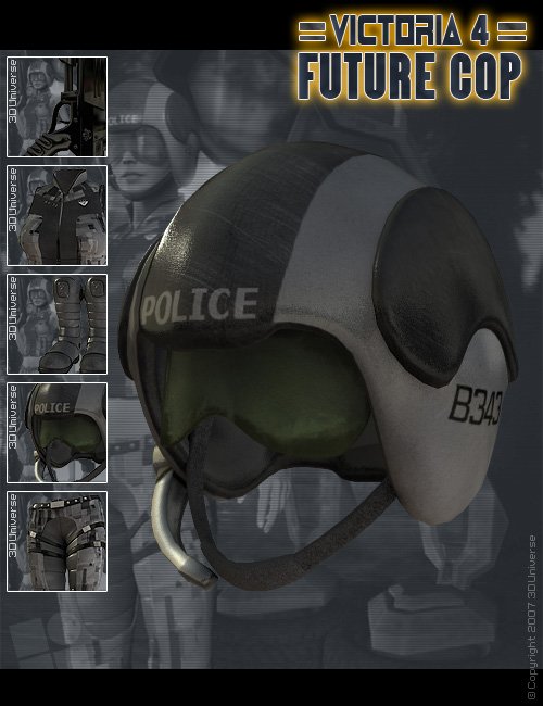 V4 Future Cop V4 Future Cop by: 3D Universe, 3D Models by Daz 3D