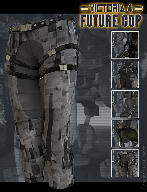 V4 Future Cop V4 Future Cop by: 3D Universe, 3D Models by Daz 3D