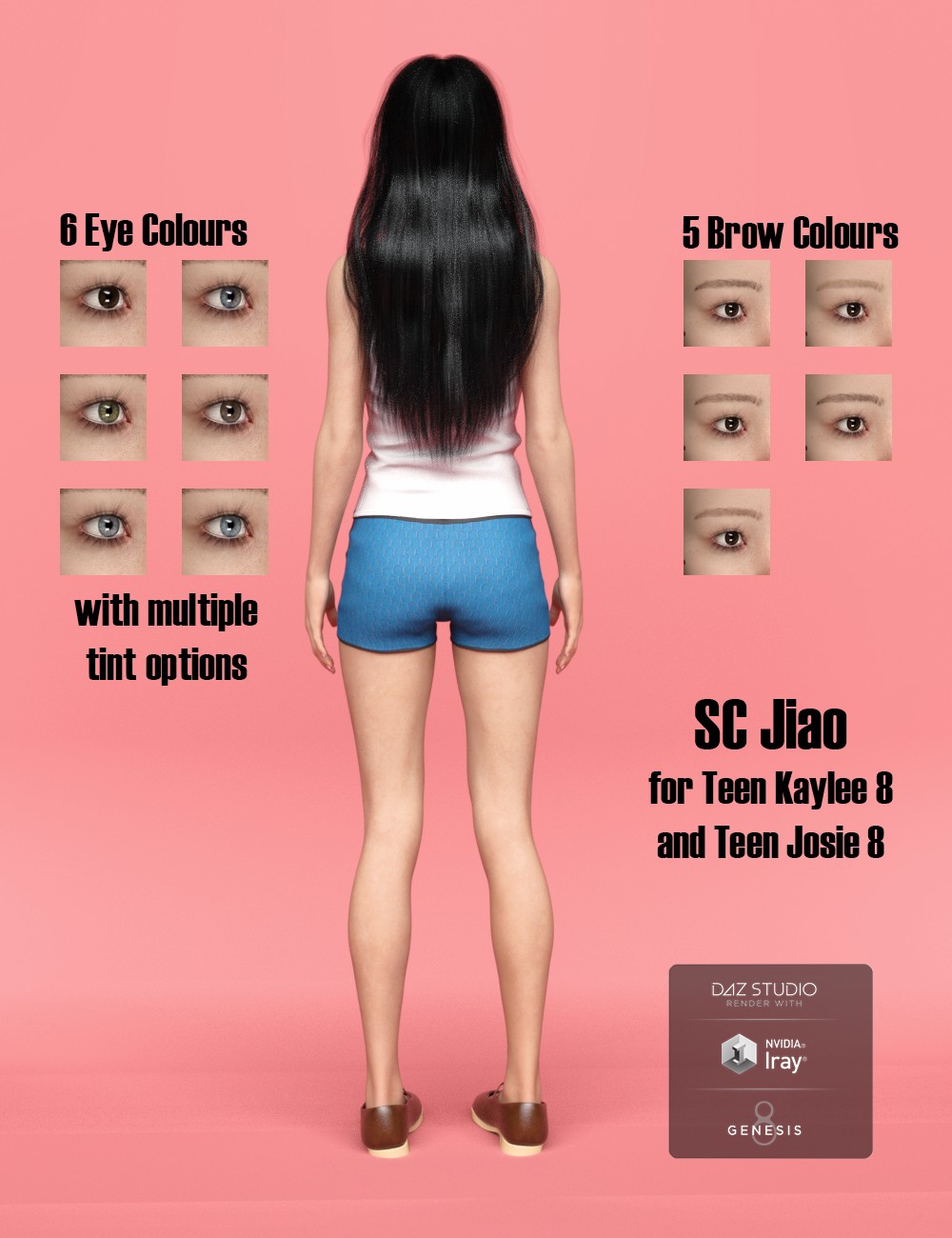 SC Jiao for Teen Kaylee 8 and Teen Josie 8 SC Jiao for Teen Kaylee 8 and Teen Josie 8 by: Second-Circle, 3D Models by Daz 3D