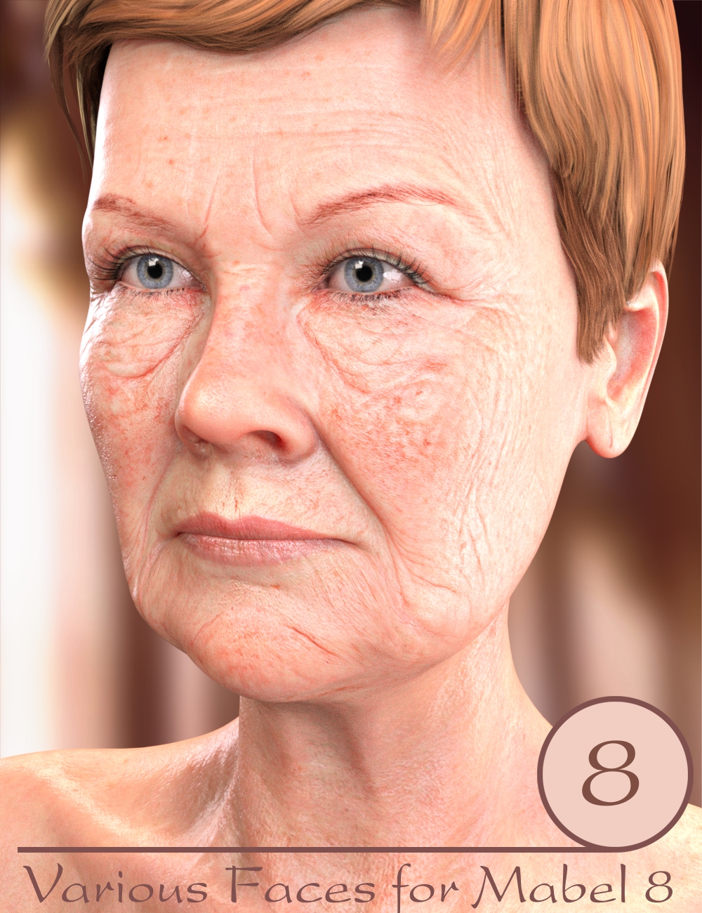 Various Faces for Mabel 8 by: AlFan, 3D Models by Daz 3D