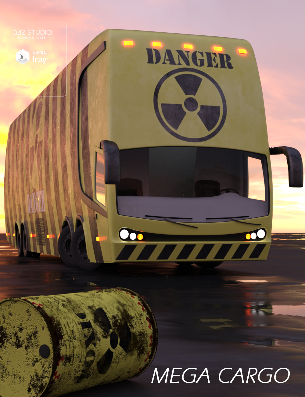 Mega Cargo Vehicle by: Human, 3D Models by Daz 3D