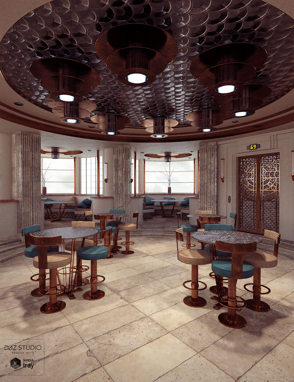 Classy Copper for Deco 12th Floor by: ForbiddenWhispers, 3D Models by Daz 3D