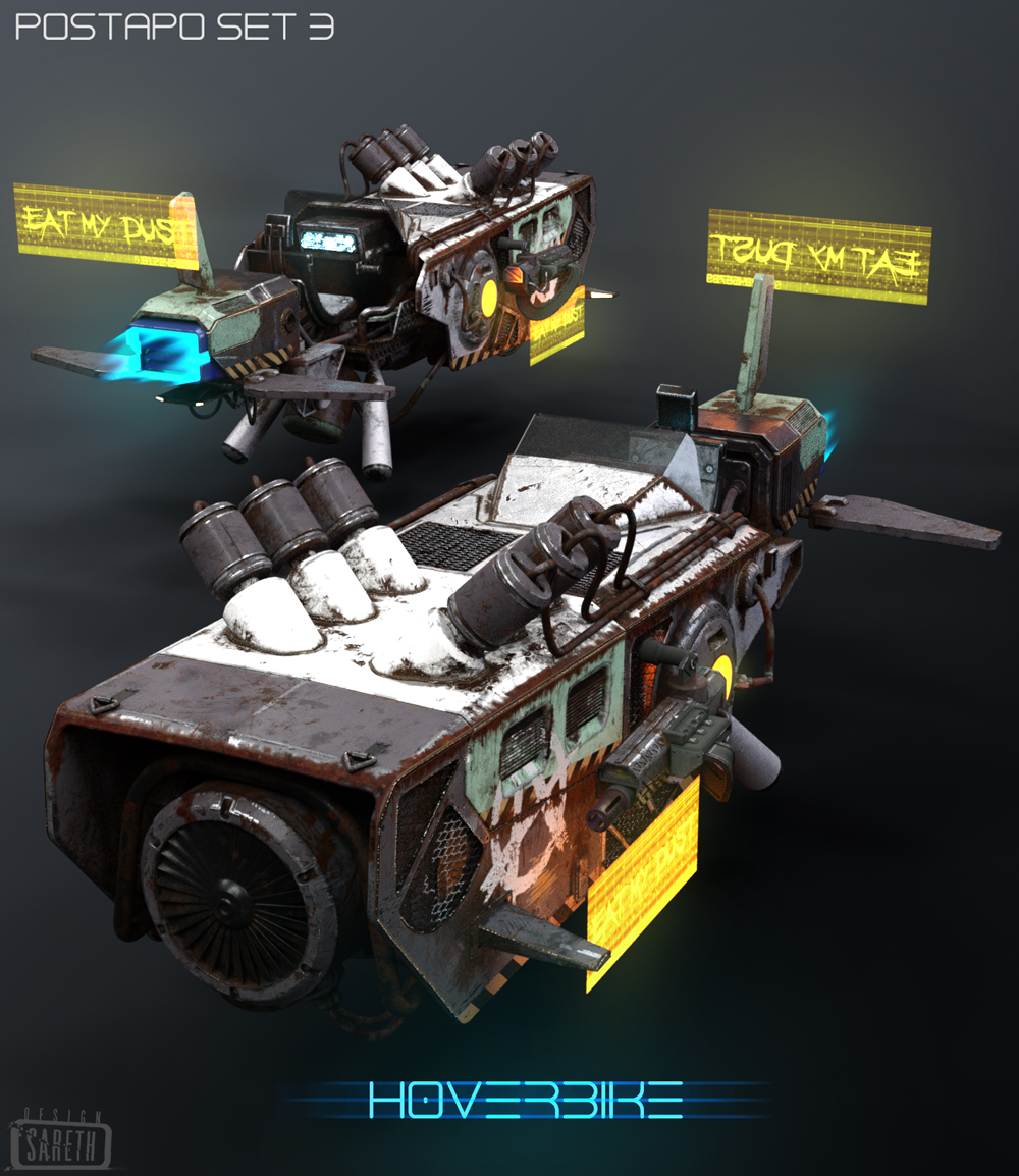 Hoverbike Hoverbike by: Sareth, 3D Models by Daz 3D