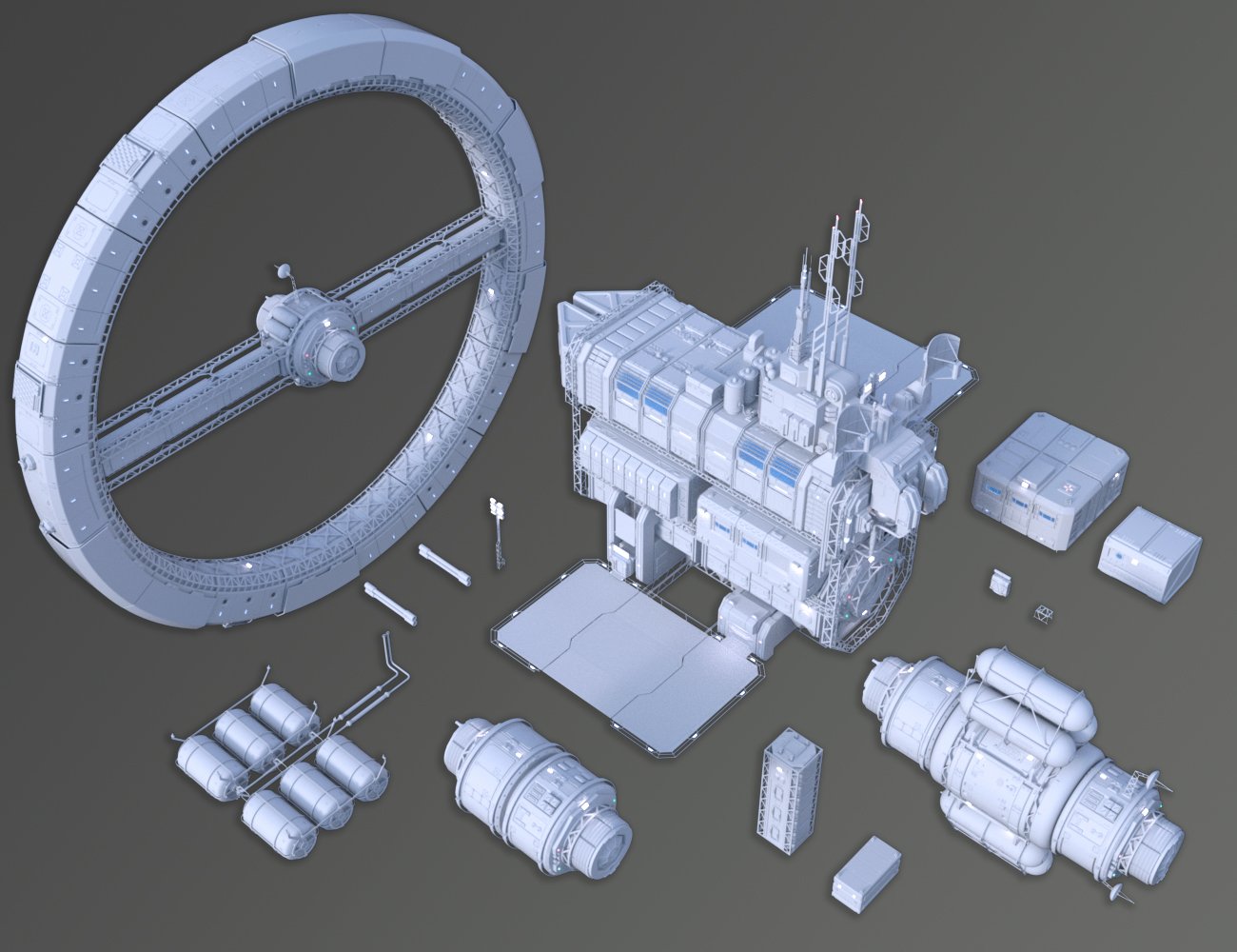 Solaris Station by: petipet, 3D Models by Daz 3D