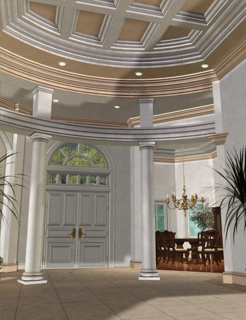 Dream Home: Foyer and Living Room Dream Home: Foyer and Living Room by: , 3D Models by Daz 3D