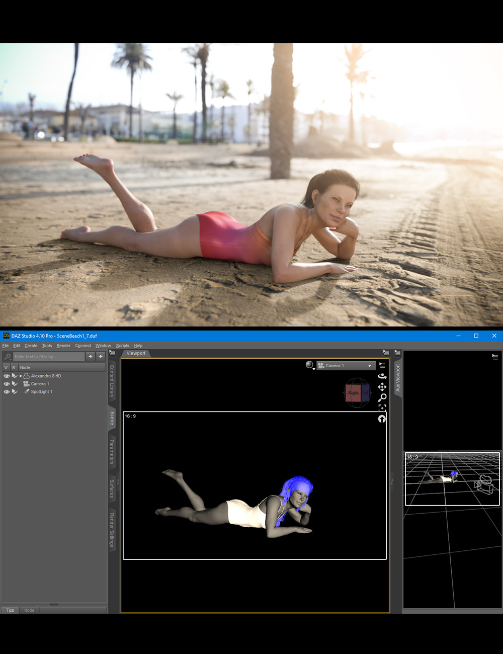 7 Tips for Gorgeous Daz Studio Iray Female Renders by: Dreamlight, 3D Models by Daz 3D