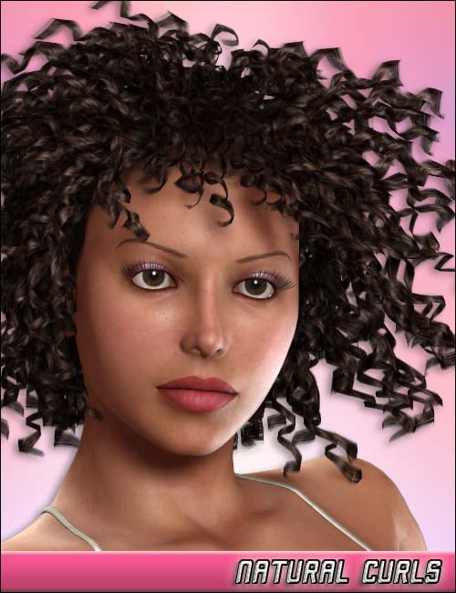 Natural Curls by: 3DCelebrity, 3D Models by Daz 3D