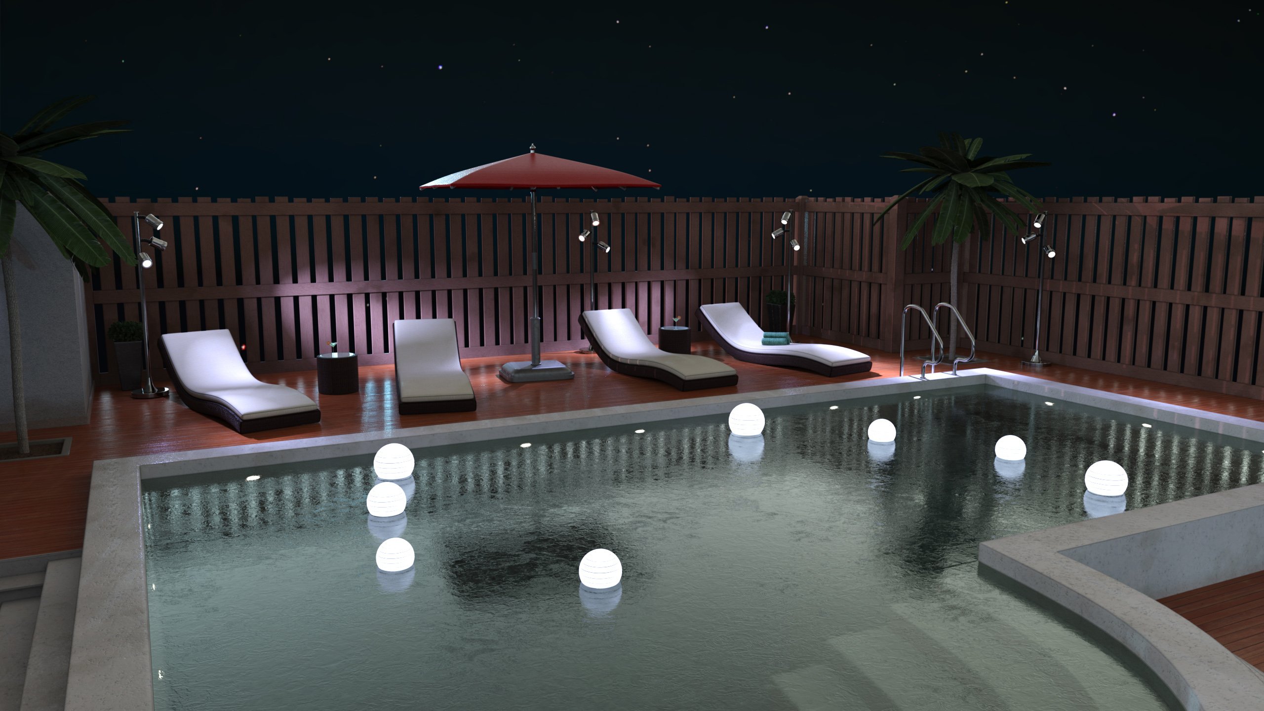 Z Outdoor Swimming Pool Environment and Poses by: Zeddicuss, 3D Models by Daz 3D