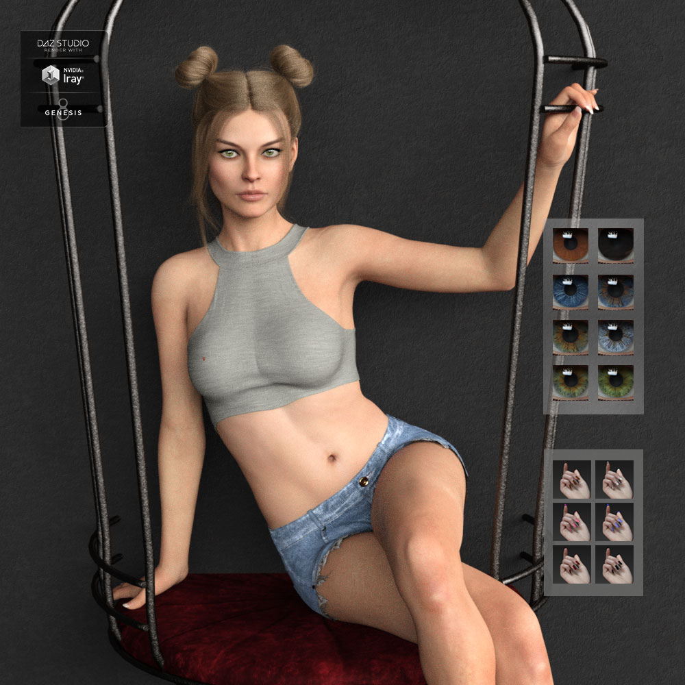 Harper HD for Genesis 8 Female by: Mousso, 3D Models by Daz 3D