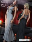 Evening Star Dress by: Xena, 3D Models by Daz 3D