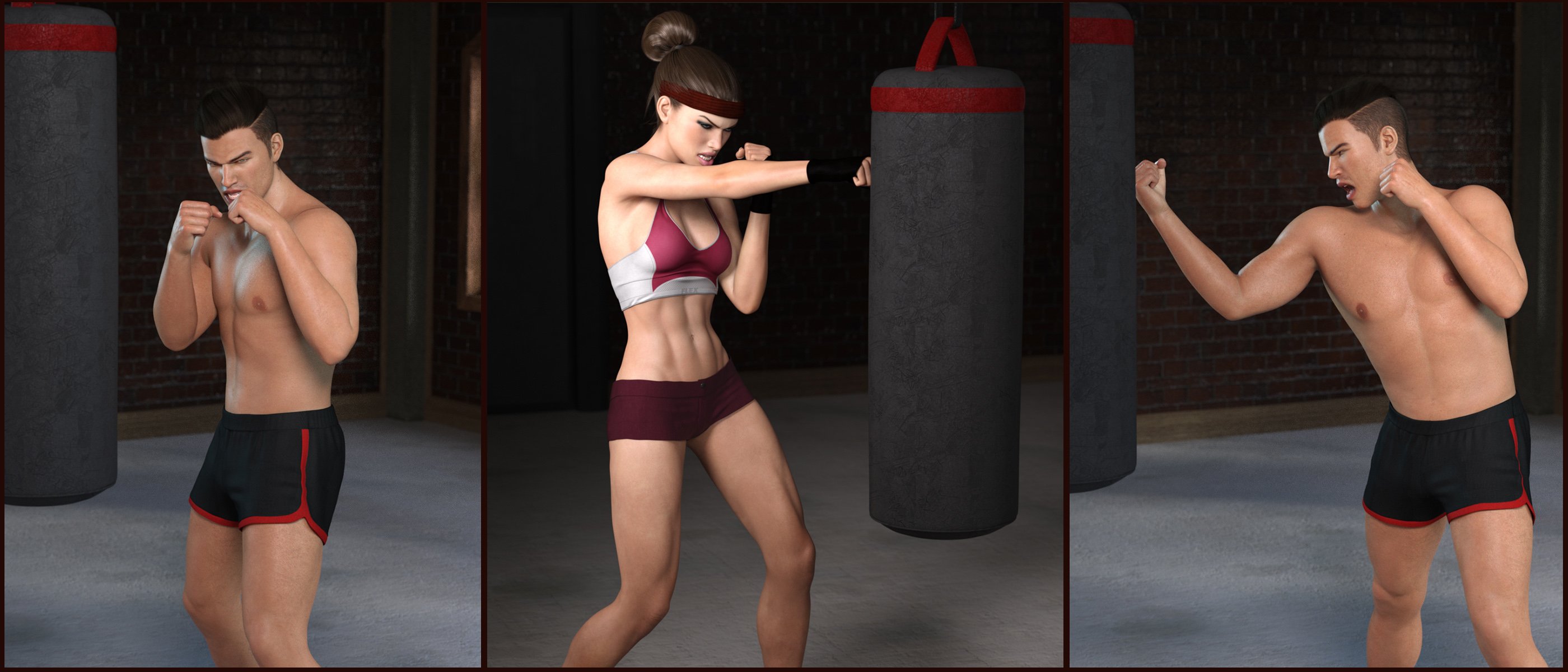 Z Fighting Series: Boxing Fever - Poses and Partials for Genesis 3 and 8 Z Fighting Series: Boxing Fever - Poses and Partials for Genesis 3 and 8 by: Zeddicuss, 3D Models by Daz 3D