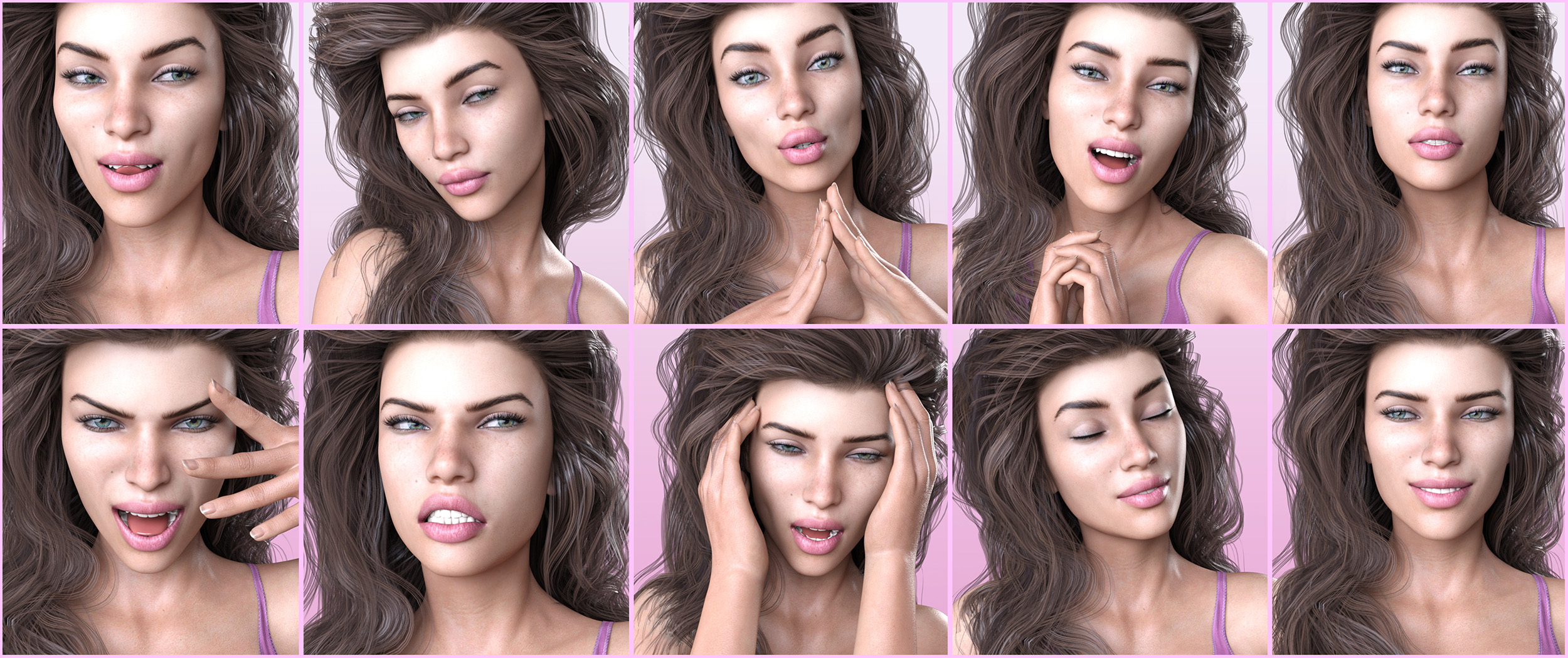 Z Naughty and Nice - Dialable and One-Click Expressions for Genesis 3 and 8 Female by: Zeddicuss, 3D Models by Daz 3D