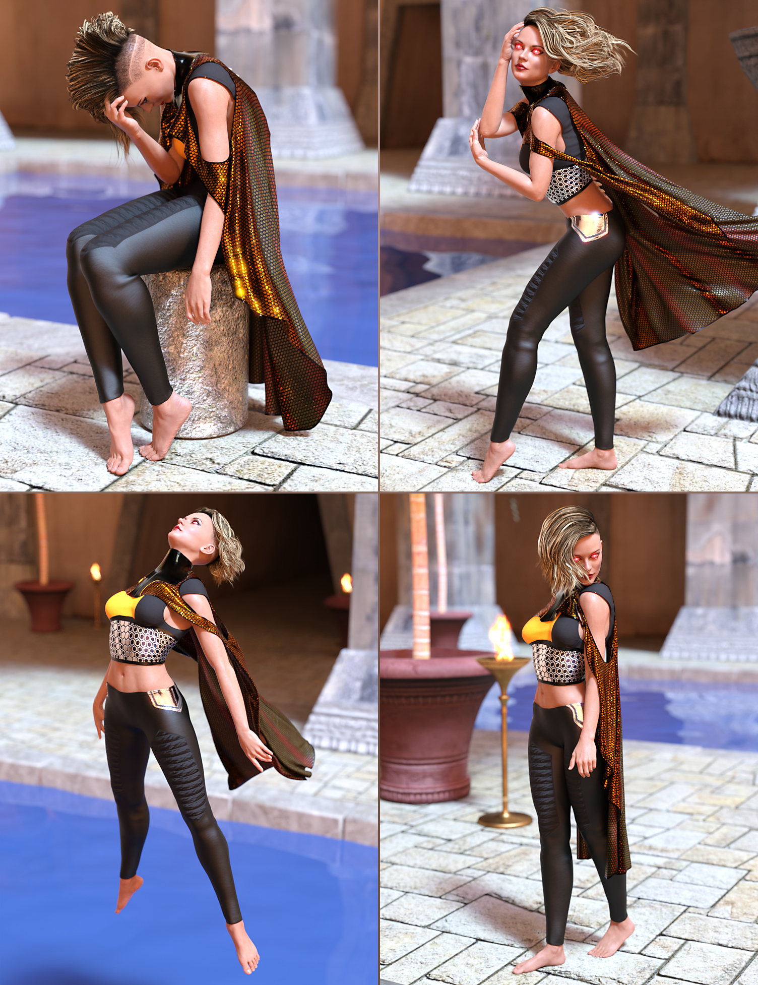 Zelara Poses for Zelara 8 And Genesis 8 Female by: lunchlady, 3D Models by Daz 3D