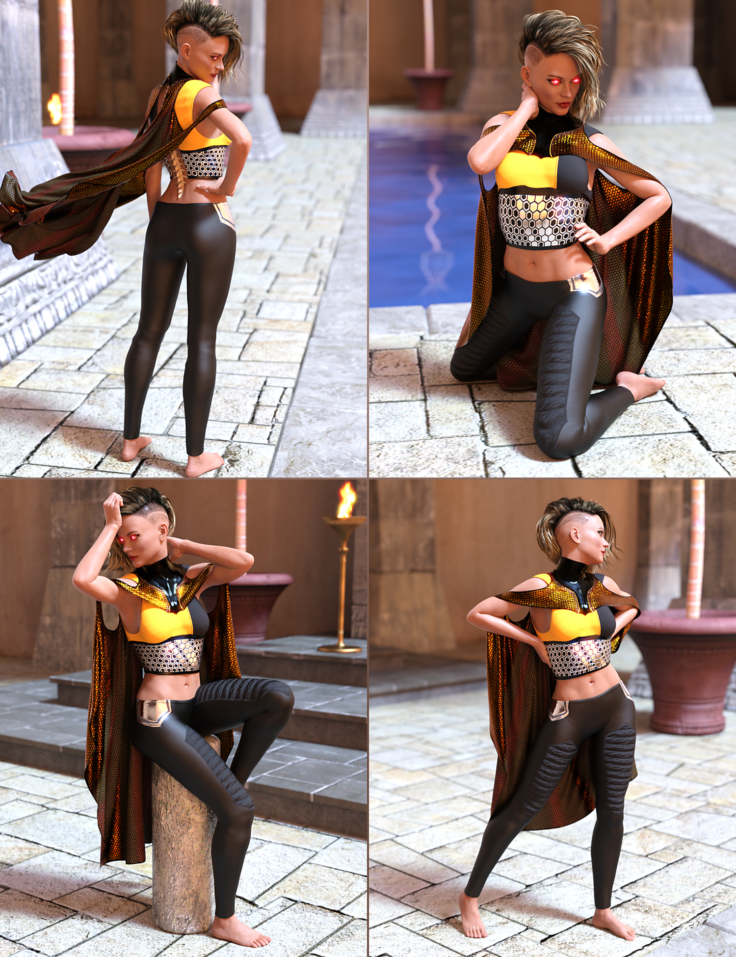 Zelara Poses for Zelara 8 And Genesis 8 Female by: lunchlady, 3D Models by Daz 3D