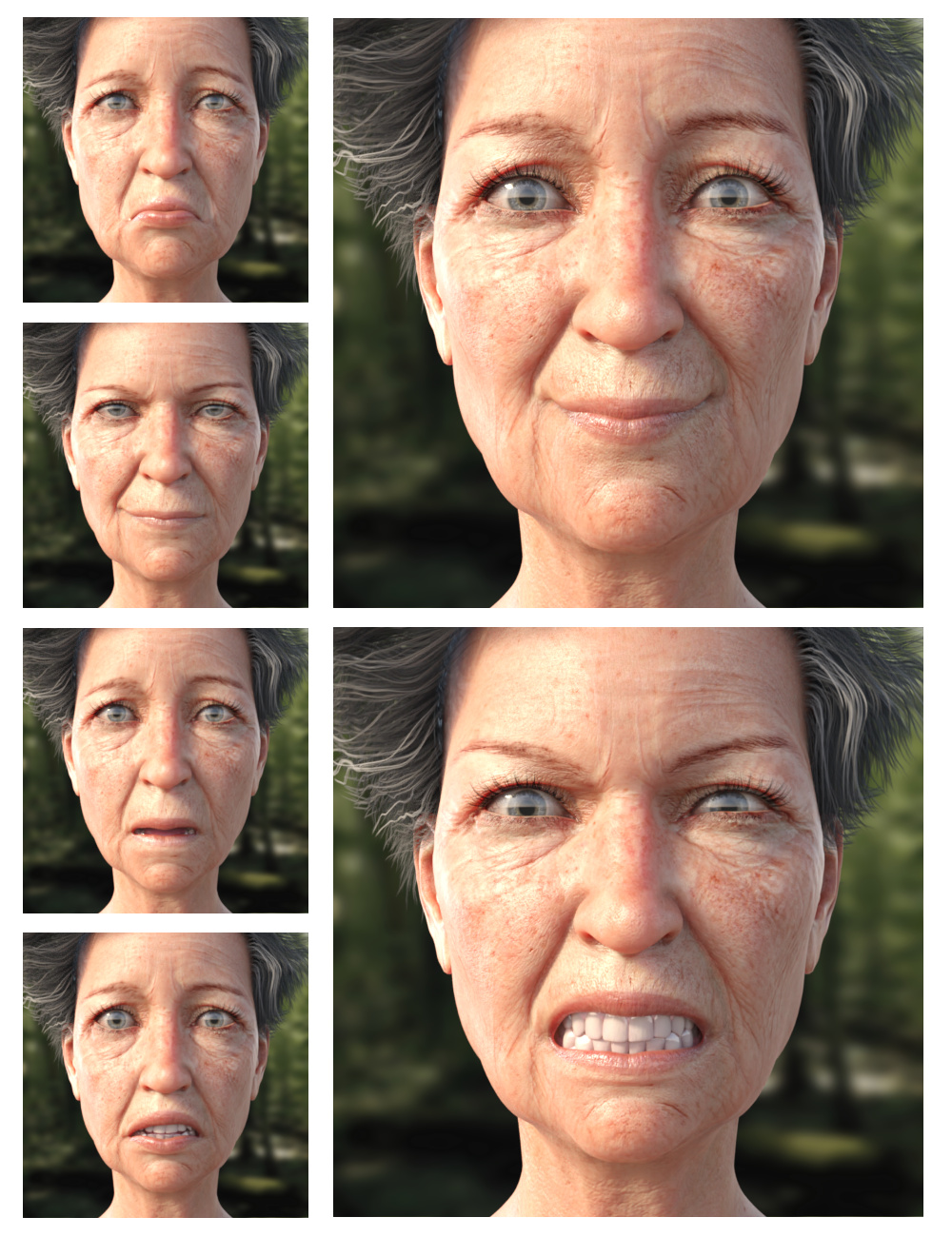 GOLDEN YEARS Expressions for Mabel 8 by: Sharktooth, 3D Models by Daz 3D