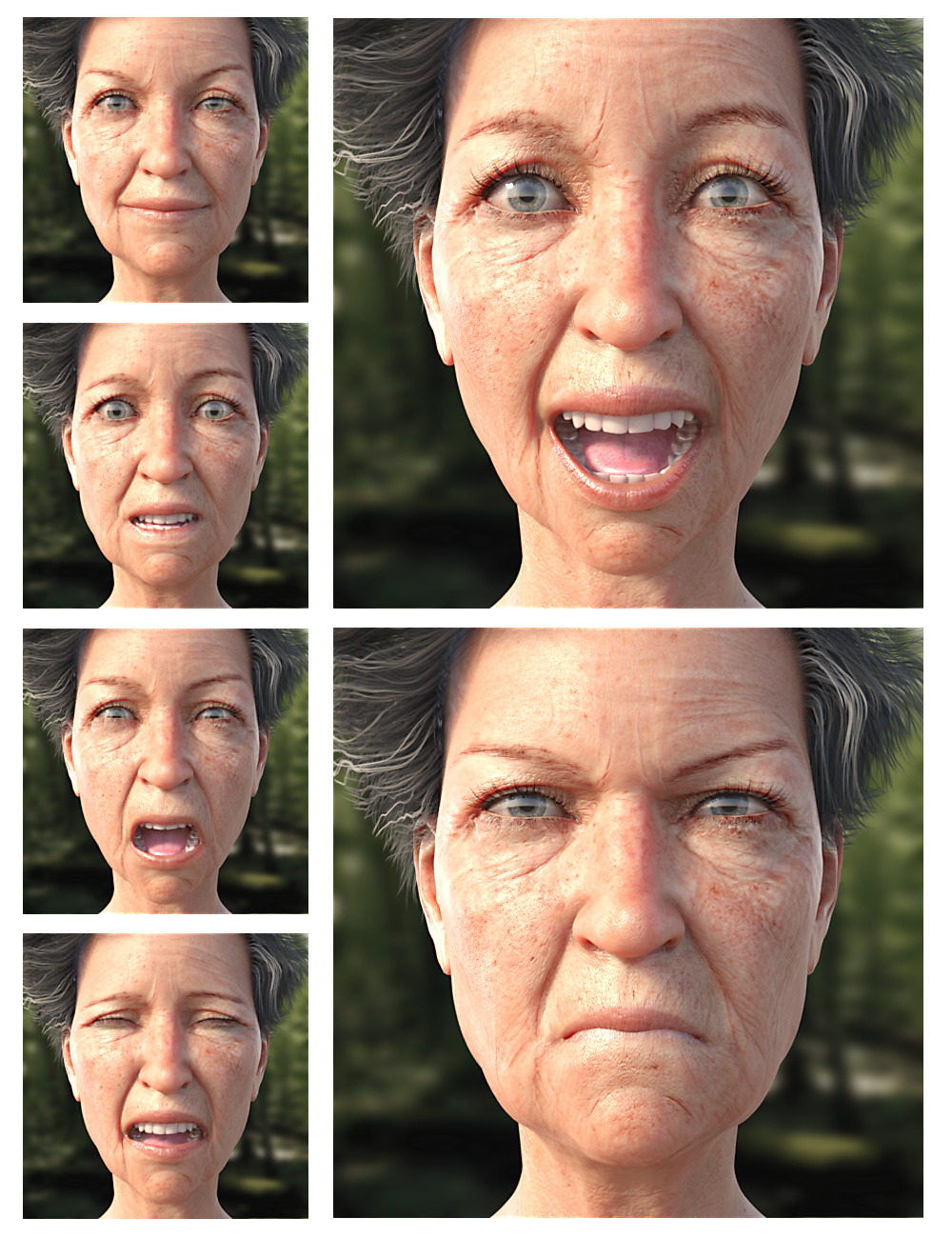GOLDEN YEARS Expressions for Mabel 8 GOLDEN YEARS Expressions for Mabel 8 by: Sharktooth, 3D Models by Daz 3D