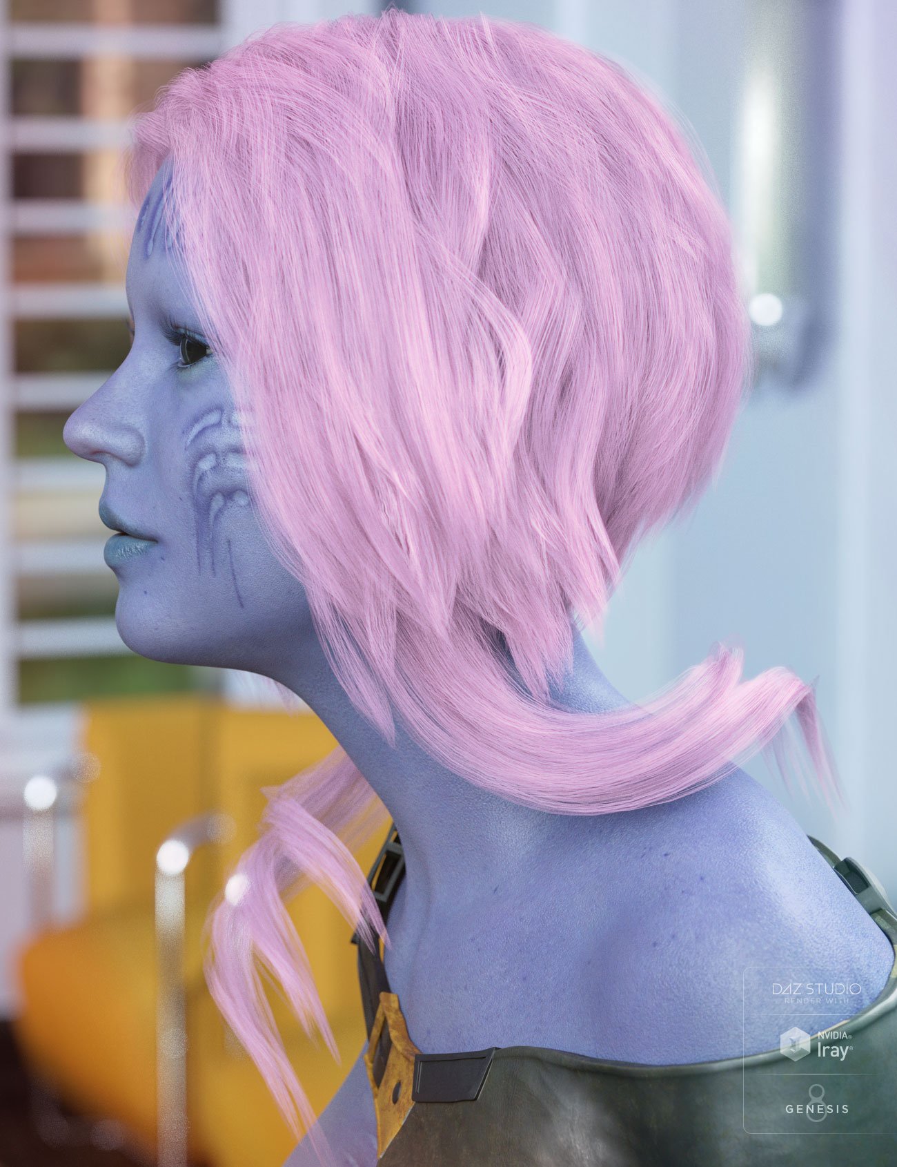Ellisea Hair for Genesis 3 & 8 Female(s) Ellisea Hair for Genesis 3 & 8 Female(s) by: AprilYSH, 3D Models by Daz 3D