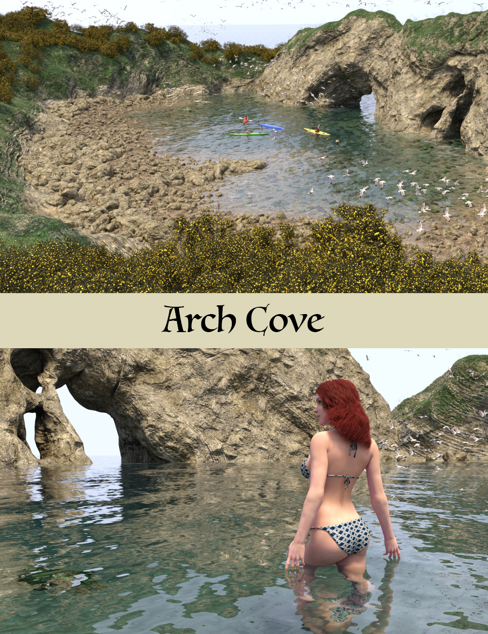 Arch Cove by: TangoAlpha, 3D Models by Daz 3D