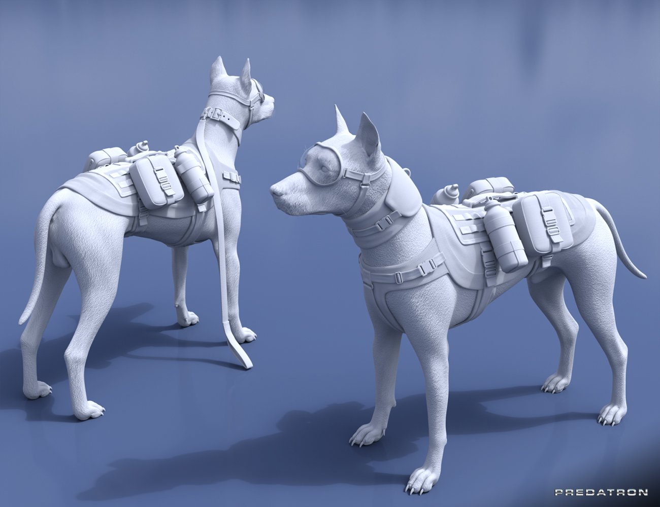 Utility Dog Vests for Daz Dog 8 Utility Dog Vests for Daz Dog 8 by: Predatron, 3D Models by Daz 3D