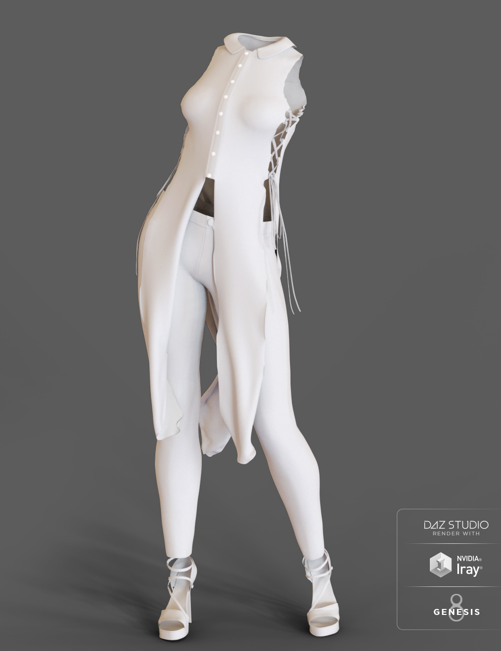 dForce Rodeo Drive Outfit for Genesis 8 Female(s) by: Anna BenjaminBarbara BrundonUmblefugly, 3D Models by Daz 3D