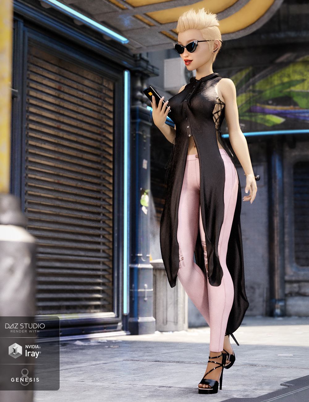 dForce Rodeo Drive Outfit Textures by: Anna Benjamin, 3D Models by Daz 3D