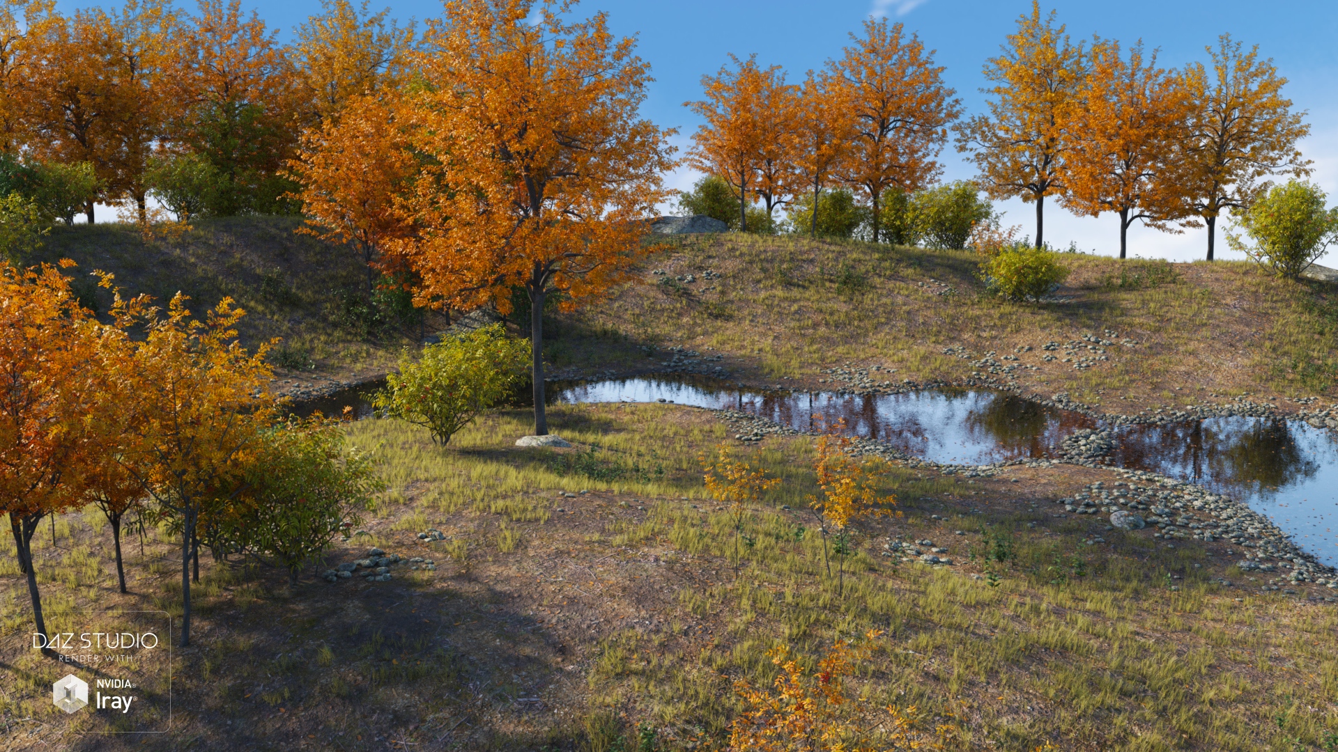 Bend of the River Seasons by: Peanterra, 3D Models by Daz 3D